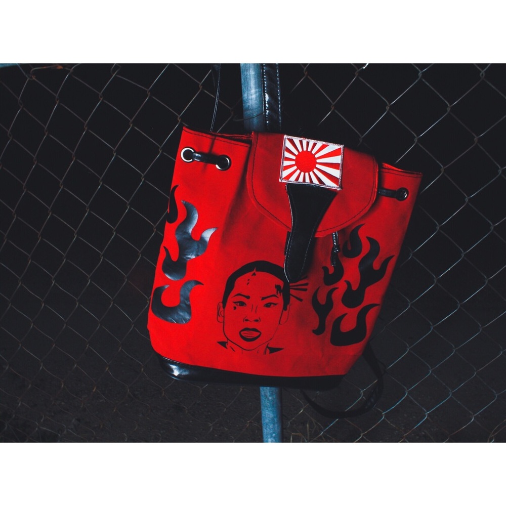 Kill Bill Volume 1/O’Ren Ishii Suede & Leather Bag